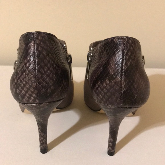 Michael Kors  Suede Snakeskin Print Booties - Picture 5 of 8